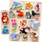 QUOKKA Spielzeug Puzzle ab 1 2 Jahre - 3 Set Dicke Teile Montessori Holz Steckpuzzle für Kinder ab 3 4 Jahre - Lernspiele Tiere Holzpuzzle für Mädchen und Junge - Kinderspielzeug Geschenk Kleinkinder