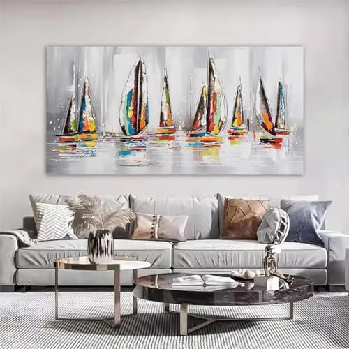 LIMAIDUO One Piece Abstrait Bateau Navire Affiches Voilier Peinture Impression Sur Toile Image Murale Pour Salon Moderne Décoration D'intérieur 30x60cm Sans Cadre