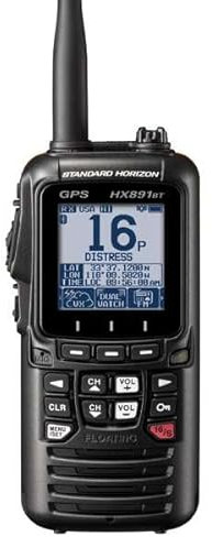 Standard Horizon HX891BT/E Handheld Marine VHF Radio, 6W, GPS, IPX8 Waterproof, Bluetooth (Black)