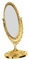 HYTROVE Miroir de Maquillage Rotatif rétro Bureau Miroir sur Pied Miroir de Maquillage doré Miroir de Miroir de Coiffeuse Miroir Vintage Miroir décoratif pour Table Abdos Golden