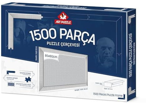 Art Puzzle Weiß 1500 Teile Puzzle Rahmen zerlegt