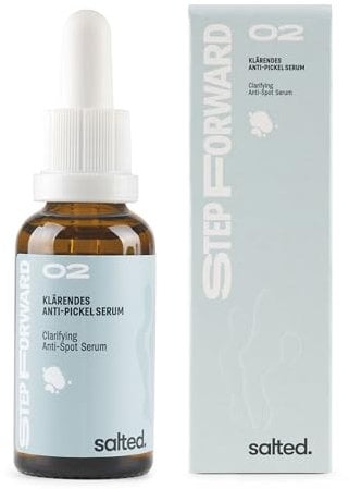 salted. Klärendes Anti-Pickel Serum | 30ml | Serum gegen Pickel und Unreinheiten mit Betaine und Niacinamid | Für ein ebenmäßiges Hautbild und verfeinert Poren | vegan