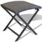 BOWEKAM Home & Garden Klapphocker Polyrattan Schwarz Möbel Wahl