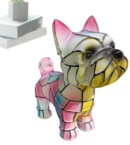 Wpsagek LED Tischlampe - Tischlampe Mit Dackel Design Aus Kunstharz Für Schlafzimmer & Wohnzimmer,Wiederaufladbare LED Ambiente Lampe Mit Akku Für Nachttisch Beleuchtung