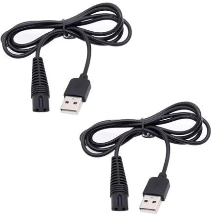 2 Piezas Cargador Cable para Braun Series 1 3 5 7 9, Cable de alimentación 12V para Modelos Depilador Silk-épil Serie 5 7 9, Cable de Alimentación Repuesto, Carga Estable y Segura, 1m