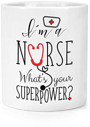 Ich A Nurse Was Your Superpower Make-Up Pinsel Stift Topf