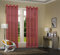 Uni -20332CN- 2er-Pack Bordeaux Vorhang Transparent Gardinen Set Wohnzimmer Voile Vorhang Ösenvorhang HxB 245x140 cm mit Bleibandabschluß Bordeaux