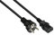 Good Connections Netzkabel - 1,8 m - Schutzkontakt-Stecker Typ E+F (CEE 7/7, gerade) an C13 Kaltgerätebuchse (gerade) - KUPFERLEITER CU - 0,75 mm² - KALTGERÄTE-Anschlusskabel - SCHWARZ