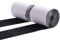 18CM Wide (Approx 7) Long Self Adhesive Hook and Loop Strips Set with Super Sticky Glue Nylon Fabric Fastener Black 5m