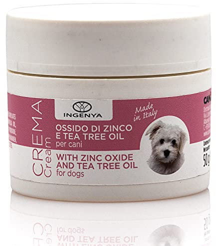 Camon - Ingenya - Creme aus Zinkoxid und Teebaumöl für die Pads und Nase des Hundes, Schutz der Fingerspitzen, 50 ml.