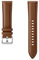 Samsung Stitch Leather Armband ET-SLR85, Uhrenarmband für Galaxy Watch3 mit 20 mm Stegbreite, Echtleder-Armband in Braun