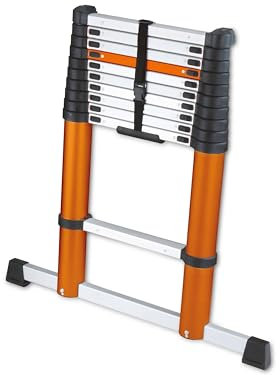 Batavia Telescopische Ladder 3,27m - SoftClose & Antislip - Giraffe Air - Geschikt voor binnen en buiten. licht, compact, Aluminium constructie en veilig - Soft Close Technologie