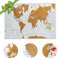Weltkarte Zum Rubbeln mit Geschenkröhre - Maps International - Aktualisiert 2025 - Das perfekte Geschenk für alle Reisen - Kartografische Details mit Länder - und Staatsgrenzen -59x42 cm