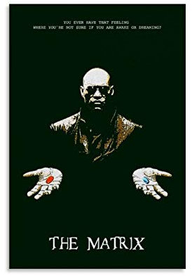 TINGTAI Matrix-Filmposter, Vintage-Retro-Poster, klassischer MovieArt-Kunstdruck, Poster und Wandkunstdruck, modernes Familienschlafzimmerdekor, 40 x 60 cm