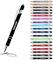 Jolis Papiers Penne personalizzate 2 in 1 con stilo touch – Incisione laser su 1 o 2 righe, emoji o logo – Chrome o Rose Gold – Regalo scuola, team, clienti – 12 pezzi