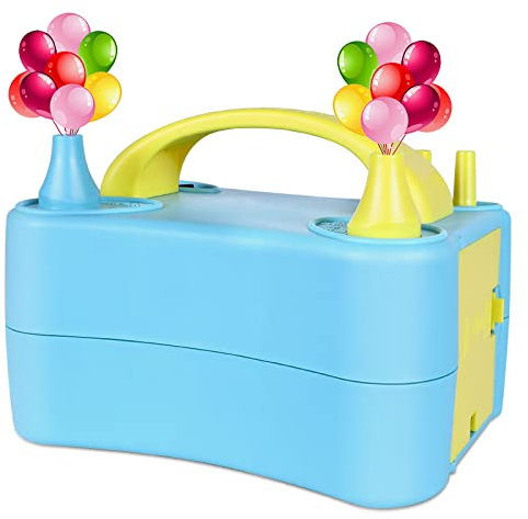 Deeplee Electric Balloon Pump, Electric Inflator Air Pump Inflator Blower Balloon Inflator Portable Pump for Party, Wedding, Birthday, Promotional Activities and Festival Decoration