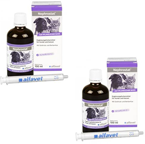 alfavet Nephrostat bei Harnproblemen für Hunde und Katzen - Doppelpack - 2 x 100ml