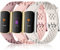 Epova 3 Stück Armband Kompatibel mit Fitbit Charge 5 Armband/Fitbit Charge 6 Armband, Weiche Atmungsaktive Verstellbares Wasserdichtes Armbänder Kompatibel mit Charge 5/6 Armband,Damen Herren