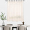 HOMEYA - Cortina Cocina Translúcida 140x240cm - Visillo Transparente Estampado para Ventana, Marco de puerta - 1 Unidad