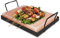 Jopassy 1 set di pietre salate XXL per grigliare, 20 x 30 x 3 cm, con piastra in ferro, pietra salata riutilizzabile, originale sale di cristallo della promontione, piastra di sale per barbecue