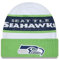 New Era Seattle Seahawks NFL 2023 Sideline Tech Knit OTC White Beanie - One-Size
