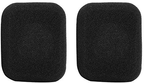 Ersatz-Ohrpolster, Studio-Ersatz-Ohrpolster für Bang&Olufsen B&O Form 2 Kopfhörer, Geräuschisolierung, 2 Stück, Memory-Schaum (schwarz)