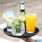 U-Grip Round Black Anti Slip Non Slip Bar Drinks Food Serving Tray - Bar Tray for Parties, Gatherings, Bars, Restaurants, and Home (1 Pack, 14 / 35cm)