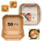 WAD Air Fryer Liners Disposable, 50 Pcs 6.5 Inches Square Air Fryer Parchment Paper Liners, Greaseproof Paper for Air Fryer, Air Fryer Accessories, Compatible with COSORI, Ninja, Tower, Tefal.