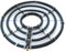 XRMXF Diffuseur d'air pour bassin en acier inoxydable lesté Aérateur hydroponique KoiPond Tri Ring – Améliore la santé des poissons et des plantes (4 boucles/Ø 45 cm)