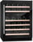 CDA 46 Bottle Capacity Dual Zone 60cm Freestanding Under Counter Wine Cooler - Black Glass