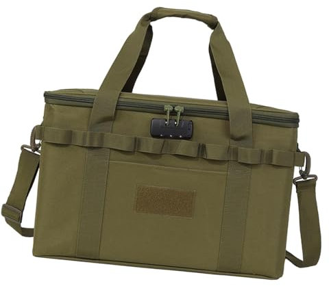 Folpus Gastank-Aufbewahrungstasche, Gasflaschen-Tragetasche, Camping-Kochgeschirr-Tasche, Campingkocher-Tragetasche, Grün