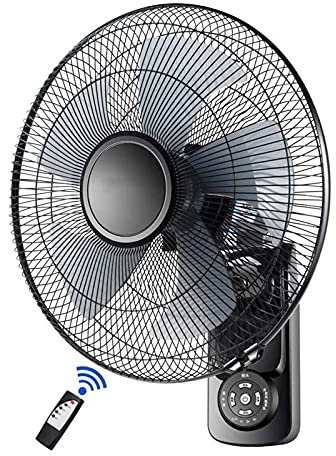 HSDAFCSW Industrial Fan, Wall Fan, Mounted High-Volume Silent Three-Speed Shaking Head Remote Control Fan, for Restaurant/Warehouse/Basement,B (B)