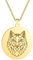 BISONBLUE Halskette Damen Anhänger Geschenk Frauen Kette Geschenk Wolf Anhänger Halskette Charm Herren Halskette Hiphop Punk Zubehör Gold