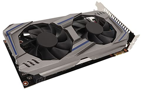 Zunate GTX550Ti 4 GB Gaming-Grafikkarte, 128-Bit-GDDR5-PCI-Express-2.0-Grafikkarte mit Zwei Lüftern für PC-Gaming, 3400 MHz, HDMI, VGA, DVI, DirectX 11 API und 3.0 (GTX550Ti 4 GB)