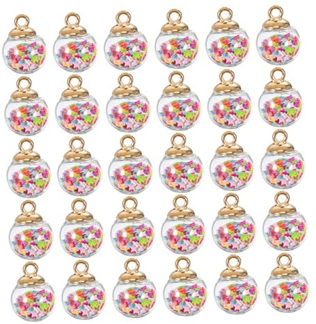 Beatifufu Einzigartige Mini-glitzerstern-Pailletten 30 Stück Schmuckornamente Zum Basteln Weihnachtsbaumschmuck Und Als
