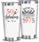 NewEleven 50th Birthday Gifts For Women - 1975 50th Birthday Decorations For Women - Gifts For Her Turning 50 Year Old - 20 Oz Tumbler