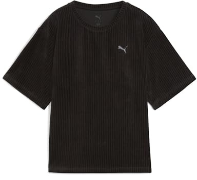 PUMA Unisex ESS Elevated Relaxed Velour Rib Tee Tees (1er Pack)