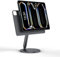 LULULOOK Magnetic iPad Stand - 360° Rotating Base for iPad Pro 13 Inch M4 (2024), Foldable Adjustable Portable Aluminium Tablet Holder