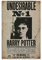Poster Harry Potter Wanted, Pop-Raum, Ästhetik, Retro-Leinwand, Wandgemälde, Raumdekoration, Inspirationsposter, Galerie, Wandgemälde, Fächer, Geschenke, Schlafzimmer, Raumdekoration, 30 x 45 cm,