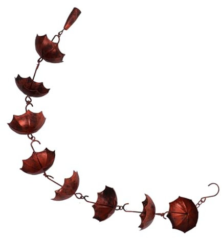 BESPORTBLE Regenkette Windspiel Für Dachrinnen Elegante Regenfängerkette Zur Wasserableitung Für Garten Balkon Und Hausdekoration Langlebig Und Funktional