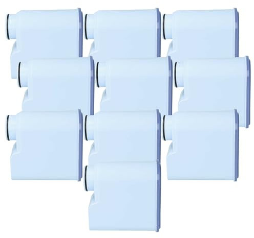 vhbw 10x Filtro de agua compatible con Philips serie 3000 HD8829/11, HD8823/01 máquina de café automática, cafetera exprés - azul claro
