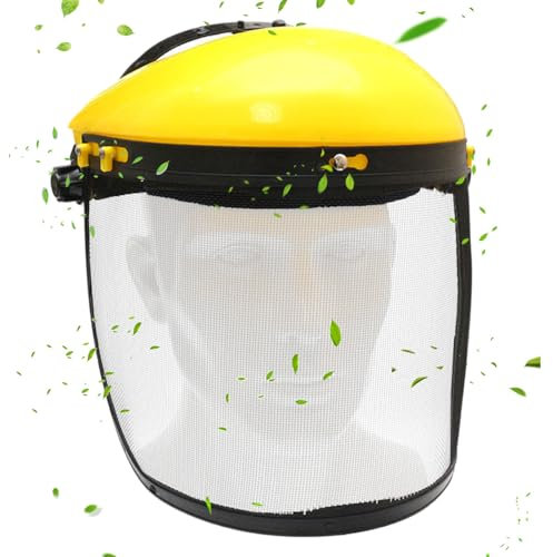 Liqzirtu Clear Face Shield | Chainsaw Face Shield,Hard Hat Adapter with Wire Visor Adjustable Headgear Protective Equipment for Logging Men Arborist Women Trimming Whacking Forestry