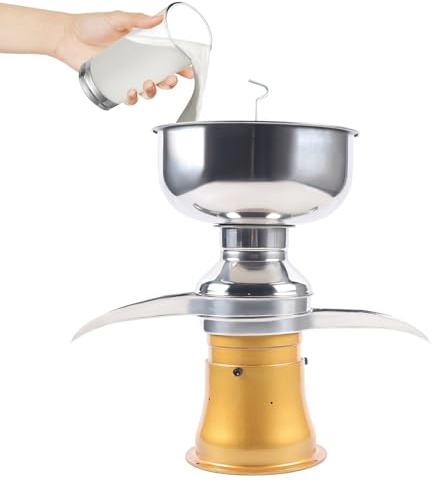 Centrifuga elettrica per latte, capacità 5 l, separatore per latte e panna, latte scremato e crema fai da te, centrifuga, per latte vaccino, latte di capra, fattoria