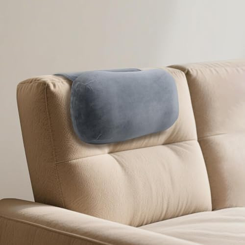 Jerylota Ergonomisches Kopfkissen für Liegestühle, rutschfestes Memory-Schaum Kissen, Seitenschläferstütze, Nacken- und Kopf-Badkissen mit Tasche, Reisen bei Nacken- und Schulterschmerzen