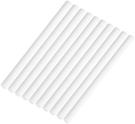 10 Stück Weißer Baumwollfilter für USB Luftbefeuchter Ersatzteile | Absorbierend und Wasserlöslich, für Austausch, Kompakte Stäbe für Wasserbehälter