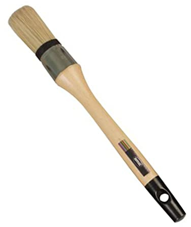 Amig - Pinceau pressé à Poils purs et synthétiques : Ø 32 mm : Usage général : Finition optimale : avec Virole en Acier Inoxydable et Manche en Bois Verni