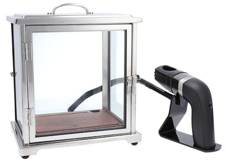 Crafthouse by Fortessa Glass Cocktail Smoking Box with Handheld Smoker