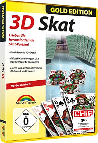 3D Skat Gold Edition - Premium Kartenspiel für Windows 11 / 10 / 8.1 / 7 / Vista