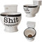Shit happens WC-Schüssel Kaffeebecher - Toilette Kaffeetasse Toilettenschüssel