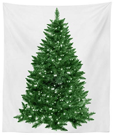 Nunbee Tapisserie Wandbehäng Mandala wald Wandteppich Wanddekoration Fatima Indisch Psychedelic makramee Hanging Hippie natur Beach Yoga Tischdecke Picknickdecke Strandtücher, Weihnachtsbaum 150*130cm